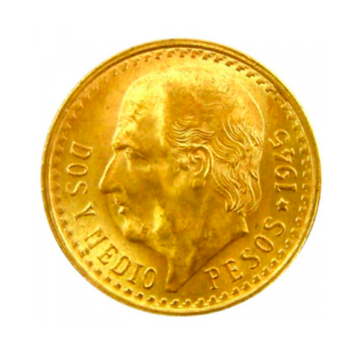 Moneda 2.5 Pesos Oro